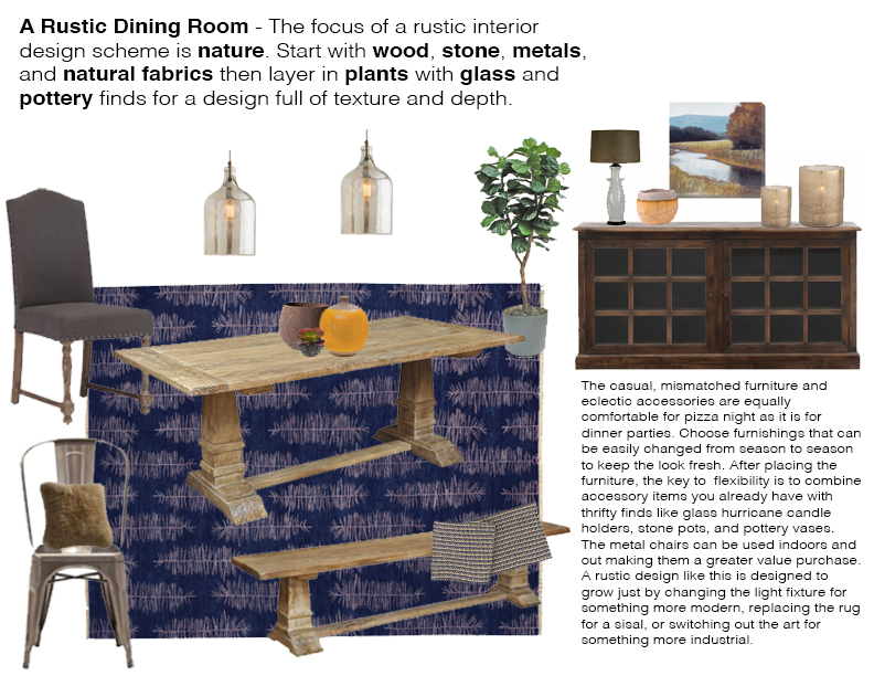 Pull Together a Rustic Dining Room
